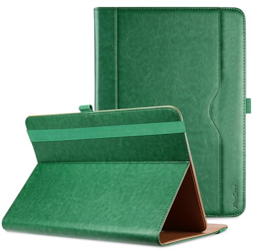 ProCase Universal Hülle für Tablet bis 10.1 Zoll Case Verstellbar Cover 9 9.7 Zoll mit Multi Blickwinkeln Kartentasche, PU Lederständer Klapphülle für 9 10 10.1 Tablet -Teal