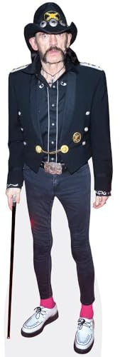 Lemmy Kilmister (Cane) Pappaufsteller lebensgross