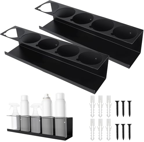 WMLBK Sprühflaschenregal,Dosenhalter für Sprühflaschen Wandregal Dosenhalter Aufbewahrungsregal Spraydosenhalter Werkstatt Halterung (2 Stück)