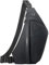 Schlanke Schultertasche, Diebstahlschutz, Crossbody-Brust-Schulter-Rucksack, wasserabweisend, persönliche Tasche für Wandern, Reisen, Schwarz, linke Hand, 15.7 x 7.9 x 1.2 (H*L*W), Tragetasche