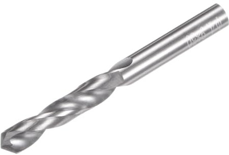 sourcing map Solid Carbide Drill Bit, 4.9mm (0.193) YG6X/C3 Micro-Grain Tungsten Carbide Jobber Twist Drill Bits Straight Shank for Drilling Stainless Steel Aluminum Metal Plastic