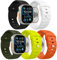 MoKo 5Pack Ocean Band Compatible with Apple Watch Ultra 2 Strap 49mm 46mm 45mm 44mm 42mm for Men Women,Silicone Replacement Strap Wrist band for iWatch Series 10 9 8 7 6 5 4 SE Ultra 2,ColorE