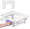 Nail Arm Rest Manicure Hand: U-shaped Arm Rest for Nails - Microfiber Hand Rest for Nails - Nail Hand Rest Nail Tech Supplies - Nail Tech Arm Rest for Salon(White)
