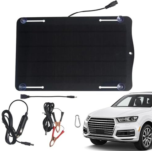 Panneau solaire pour recharge de batterie de voiture | chargeur de panneau solaire multifonction de 10 W | panneau solaire léger de 18 V, kit de charge de maintien de panneau solaire pour voiture,