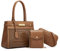NICOLE & DORIS Elegante Handtasche Damen Kroko Handtaschen 3er Set Shopper Schultertasche PU Leder Umhängetasche Handytasche Tote Tasche für Büro Schule Einkauf Kaffee