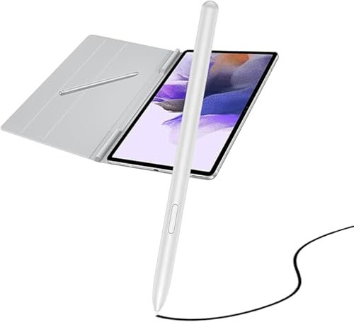 Penna Stilo di Ricambio per Tab S7 S per Samsung Galaxy Tab S7/S7+ Plus/S7 FE SM-T870 SM-T875 SM-T876 Touch Pen + Punte/Pennini (SenzaBluetooth),Argento