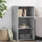 MOBCANT Credenza, Mobile salotto Dispensa da cucina Mobile da Cucina Armadietto Multifunzione Utilizzabile per Corridoio Ufficio Cucina Grigio Cemento 50x41x93 cm in Legno Multistrato
