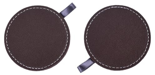 ABOOFAN Posavasos para Interior de Vehículo Posavasos Absorbentes para Coche Portavasos Sencillo Color Marrón