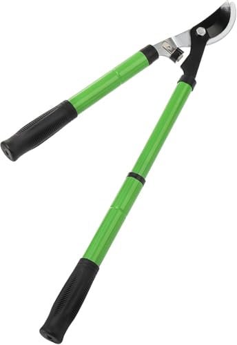 WUWEOT Extendable Lopper with Compound Action, 43-58.4 cm Garden Loppers SK5 Sharp Blade Tree Trimmer Bypass Pruning Shears, Telescopic Branch Cutter Heavy Duty Tree Pruner