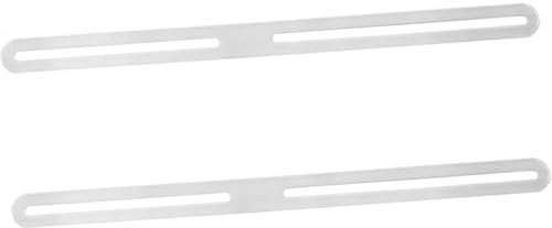 2 x Edelstahl-Briefkasten-Halterungen, Zaun-Briefkasten-Befestigungsset mit Schrauben