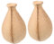 OSALADI 4 Stück Handgefertigtes Vase -material Vintage - Graffiti-halbe Vase Graffiti-blumenflasche Diy-vase Zeichnen Halbformvase Selber Machen Dekorative Diy-vase Khaki Holz