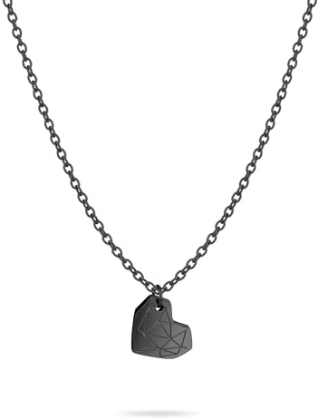 LIEBESKIND BERLIN Herz-Halskette für Damen – Edelstahl-Kette mit liebevollem Herzanhänger – In verschiedenen Farben und Ausführungen – Romantische Geschenkidee