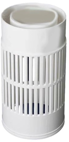 Bac à compostage en PVC blanc 30,5 x 15,2 x 15,2 cm avec couvercle à vis sécurisé, composteur de jardin peu encombrant pour restes de cuisine et petits pots