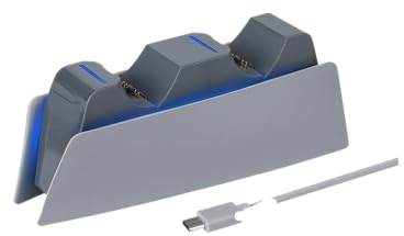 Stazione Di Ricarica For Il 30° Anniversario, Compatibile Con PS5, Doppio Indicatore Di Carica Veloce Controller Supporto Di Ricarica Culla Dock Gamepad(30th Anniversary Gre)
