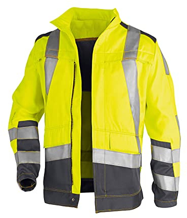 KÜBLER ACTIVIQ Strickjacke – Arbeitsjacke im Stricklook mit Reflex-Details für Werkstatt & Logistik
