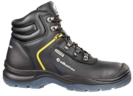 ALBATROS S3 WR-Stivali Antinfortunistici, Scarpe Unisex-Adulto, Nero/Giallo, 47 EU