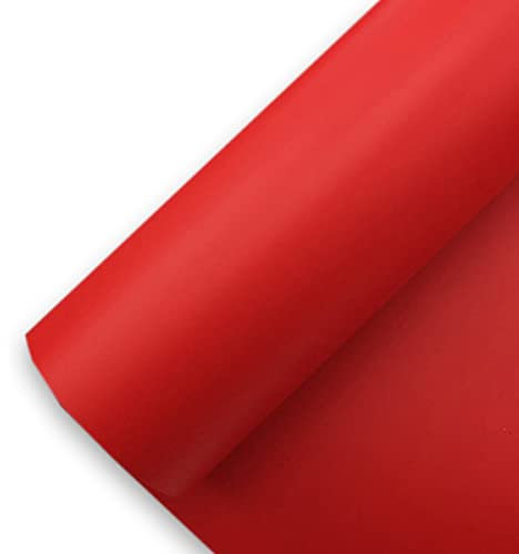 Könighaus (7,23€/m2) Rot Matt Autofolie 200 x 152 cm blasenfrei mit Anleitung