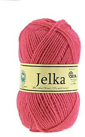 50g Strickgarn Jelka m. 28% Wolle veredelt, Strickwolle, Farbauswahl, Farbe:pink