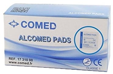 Tampons imprégnés d'alcool à 70%/ boite de 100