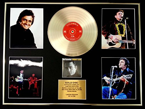 Johnny Cash / Gigantische / goldene Schallplatte und Fotodisplay LTD Edition / The Essential