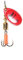 Mepps spinner aglia cuillère cuillère, leurres pour pêche à la truite de mer, poisson Persique, Brochet Saumon Bass Fishing Tackle, Homme bébé femme, - Fluoro Red, Fluoro Red Size 2