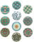 G Decor Positive Energy VI Assorted Designs Ceramic Door Knobs, Vintage, Shabby Chic, Interior Furniture, Cabinet Cupboard Drawers Pulls Handles (10-Pack)