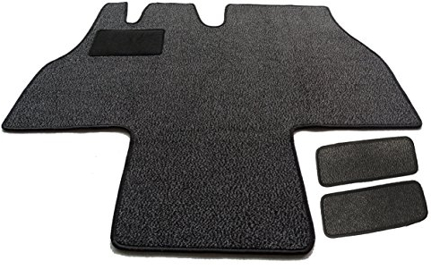 Magic Mats SFO-3151 Fußmatte Fahrerhaus Teppich & Einstiege 3-teilig Schmutzfangmatte in 6 Farben FD230-mMG (Anthrazit)