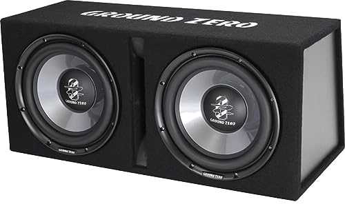 Subwoofer GROUND ZERO GZIB 2.3000XSPL 2000 watt SPL cassa box doppio 30 auto ALTA POTENZA reflex