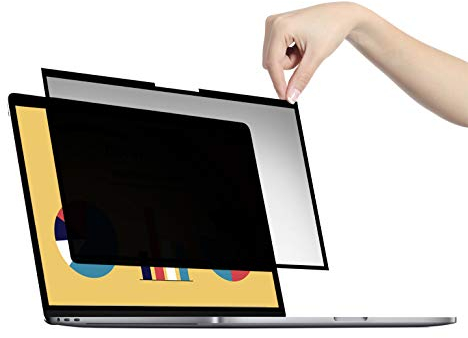 VistaProtect - Premium Privacy Screen Filter & Anti Blue Light Protector for Laptop Computers with Edge-to-Edge Front Glass Screen, Removable (15.6 inches)