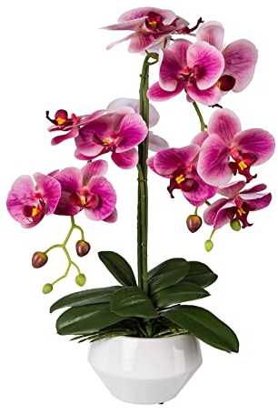 Künstliche Orchidee Phalaenopsis, Fuchsia, Höhe ca. 52 cm
