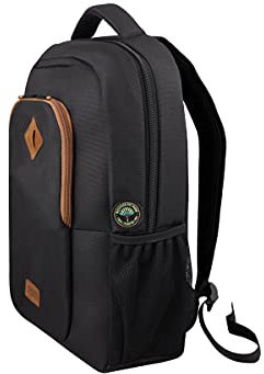 Urban Factory Eco Backpack, up to 15.6 inch Multifunctional Business Computer Laptop Backpack Unisex Spacious Laptop Backpack for Women and Men, Universal r-PET Fabric Backpack for Notebook
