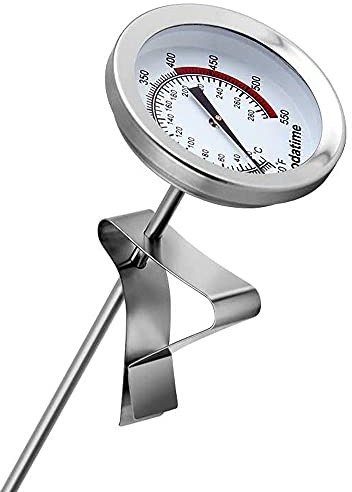 ANCLLO sonde longue en acier inoxydable huile de friture friteuse frites barbecue thermomètre température d'huile barbecue thermomètre