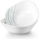 VEWEET, serie AVIVA, cuencos de cristal opal templado, 2 piezas, 22 x 7 cm, 1500 ml, anticaída, rotura, resistente