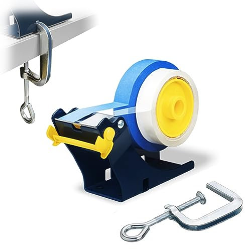 Excell Schreibtisch-Klebebandabroller (2 breit, 3 Kern), Büro-Klebebandabroller kann auf der Tischplatte befestigt werden, ermöglicht eine einfache Anwendung, praktisch für Büro und Lagerhallen