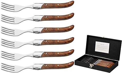 Jay Hill Steakgabeln Laguiole Rosenholz 6 Stück