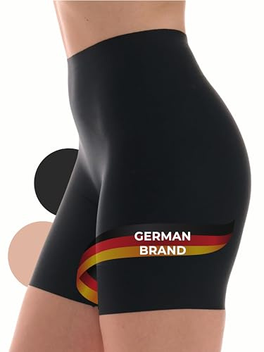 TONEST Shapewear Bauchweg Shaping-Radlerhose Anti-Scheuern - 1300-MS-FC | Figurformende Mid Waist Damen Shapewear Unterwäsche Miederhose
