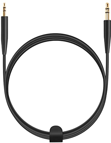 Laipuke Cable de Audio Compatible con Bose 700 QC45 QC35 QC25 OE2 & JBL T500BT T450BT T600BTNC y AKG Y40 Y50 Y45 Cables de Repuesto Jack 3,5 mm a 2,5 mm Cable Aux Cascos, 1,5M, Negro