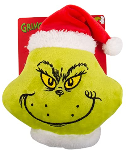 Fizz Creations The Grinch Christmas Dog Chew Toy Squeaky Pet Chew Christmas Toy Officially Licensed The Grinch Merchandise