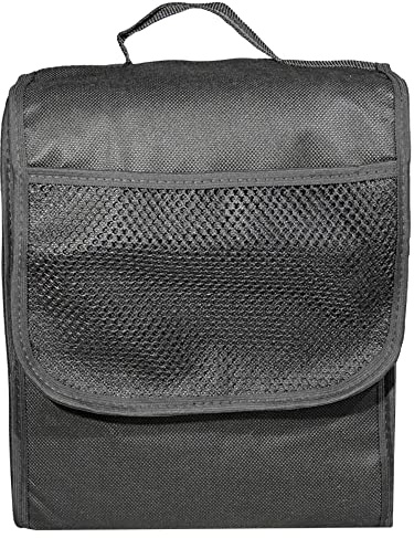 SolaDirect Car Boot Organiser Bag Anti Slip Foldable for Boot Storage Case Tool Bag Interior Declutter Boot Tidy Bag Organiser Tools, Suitable for All Vehicles, Black