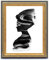 Monframe barocker Bilderrahmen Luxor - 20x30 cm Gold Schwarz - Echtholzrahmen im Antik Stil