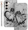 Auslbin Hülle für Samsung Galaxy S23 Plus 5G 6.6 Zoll PU Leder Schutzhülle Tasche Case mit Lanyard Magnetisch Flip Handyhülle für Samsung Galaxy S23 Plus 5G(Schwarz)