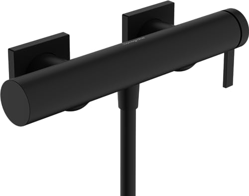 Hansgrohe 73620670 Tecturis E Single Lever Shower Mixer for Exposed Installation, matt Black