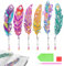TERJBG 6 Stück Diamond Painting Lesezeichen, Diamant Malerei Lesezeichen mit Anhänger Kristall, Diamond-painting Lesezeichen Kinder Erwachsene für DIY Kunsthandwerk Geschenk