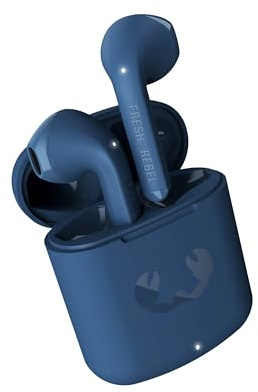 Fresh 'n Rebel Twins Core, True Wireless kabellose In-Ear Bluetooth Kopfhörer, mit Sprachassistent, Touch-Steuerung und eingebautem Mikrofon, 30 Stunden Spielzeit (Steel Blue)