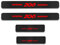 YUPACK 4 Pièces Protection Seuil de Porte de Voiture pour Peu-geot 206, Autocollants de Protection de Seuil de Porte de Fibre de Carbone, Plinthes pour Auto Accessoires,Red