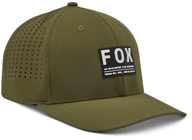 Fox Racing Men's Non Stop Tech Flexfit Hat, Olive Green, L-XL