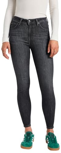 Lee Damen Scarlett High Zip Jeans, Last Strike, 29W / 31L EU