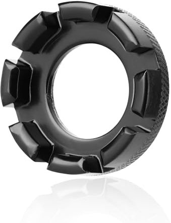 Molain Speichenschlüssel Fahrrad, Fahrrad Speichen Werkzeug, 8 Wege Universal Speichenspanner - Nippelspanner 6 Größen 10-15 Gauge Spoke Tool Fahrradrad Schraubenschlüssel für Fahrrad Bike(Schwarz)