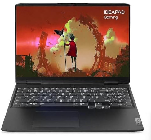 Lenovo Ideapad Gaming 3 16ARH7 16 Ordinateur Portable, AMD Ryzen 7 6800HS 3.2Ghz (4.7Ghz Turbo), 16GB RAM, 512GB M2 SSD, WQXGA, nVidia RTX3050 Ti, Windows 11 Home, Gris Onyx, Clavier AZERTY