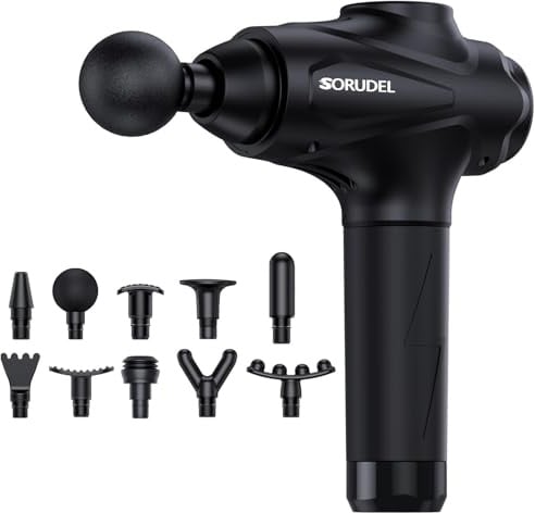 SORUDEL Massagepistole Deep Tissue Schwarz